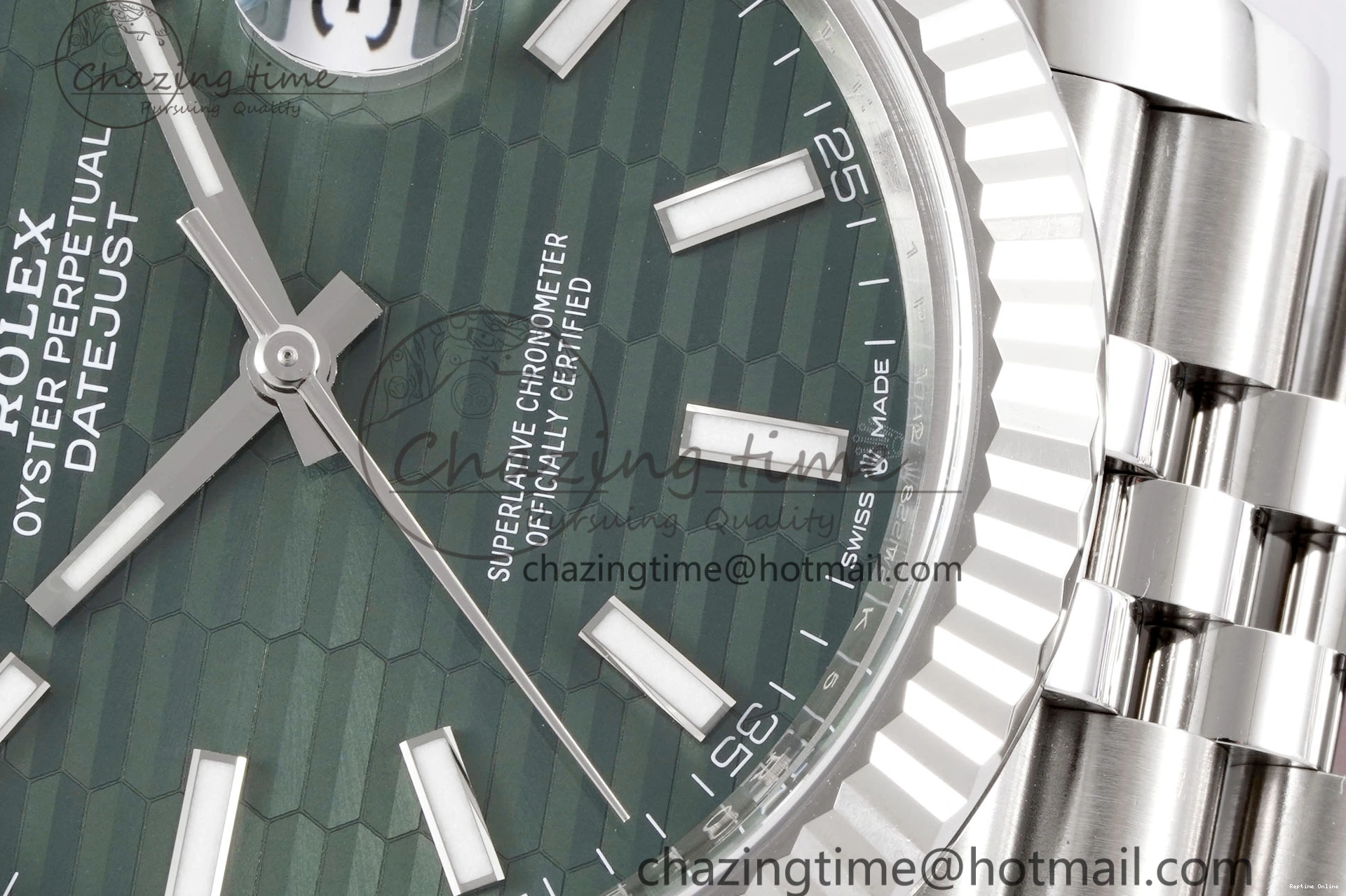 0218 DateJust 41 126234 Clean 1:1 Best Edition 904L Steel Green Textured Dial on Jubilee Bracelet VR OdorResistant 1995